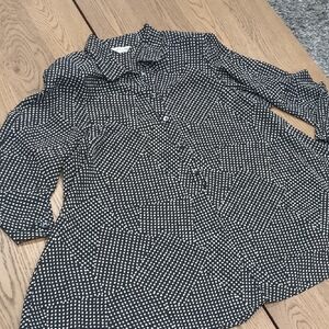 Black and White Polka Dot Blouse